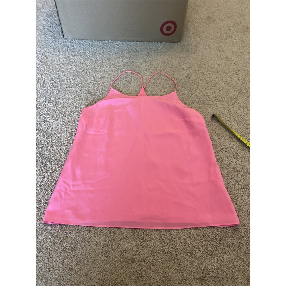 Lilly Pulitzer Hot Pink Pout Swing Tank 100% Silk style 23496 Size Medium
